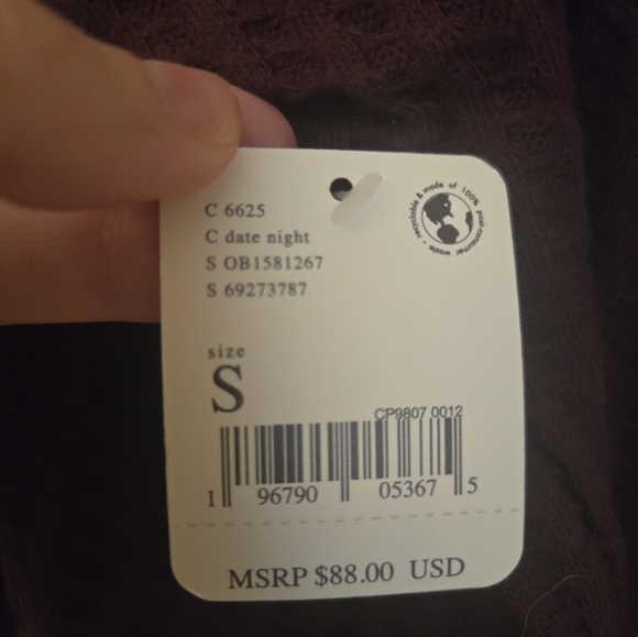 NWT Free People Juicy long sleeved Cowlneck top in date night - Picture 4 of 4